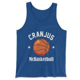 Cranjus Mcbasketball Men/Unisex Tank in True Royal color