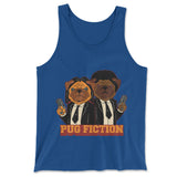 Pug Fiction Men/Unisex Tank in True Royal color