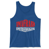 Imafraid Jumitbeeinnagang Men/Unisex Tank in True Royal color