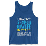 My Wife Knows Everything Men/Unisex Tank in True Royal color