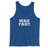 Wah Pah!! Men/Unisex Tank in True Royal color