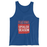 Spoiler Alert Men/Unisex Tank in True Royal color