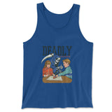Deadly Games Men/Unisex Tank in True Royal color