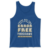 How Many Ways To Write Error Free Programs Men/Unisex Tank in True Royal color