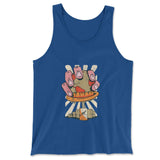 Planet Oil Squeezer Men/Unisex Tank in True Royal color
