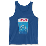 Jaws Teeth Men/Unisex Tank in True Royal color