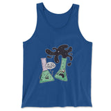 I Think You're Overreacting Men/Unisex Tank in True Royal color