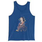 Monalisa Smoking Men/Unisex Tank in True Royal color