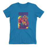 Invasion Of The Robots Womens T-Shirt in Turquoise color