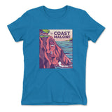 Coast Malone Womens T-Shirt in Turquoise color