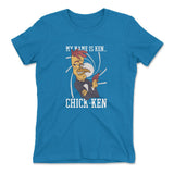 Chicken Spy Womens T-Shirt in Turquoise color
