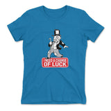 Change Luck Monopoly Parody Womens T-Shirt in Turquoise color