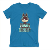 Robocat Womens T-Shirt in Turquoise color