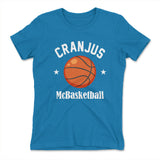 Cranjus Mcbasketball Womens T-Shirt in Turquoise color