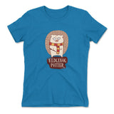 Hedge Hog Potter Womens T-Shirt in Turquoise color