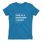 Designer Tshirt Womens T-Shirt in Turquoise color