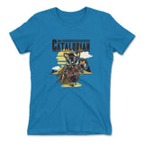 The Catalorian Womens T-Shirt in Turquoise color