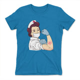 Strong Nurse Womens T-Shirt in Turquoise color