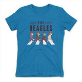 The Beagles Womens T-Shirt in Turquoise color