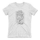 Debt Atlas Womens T-Shirt in White color