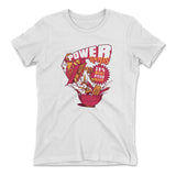 Power Loops Womens T-Shirt in White color