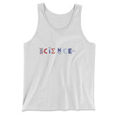 Science Lettering Men/Unisex Tank in White color