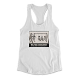Why Science Teachers Should Not Be Given Playground Duty Womens Racerback Tank in White color