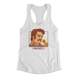 Nachos Drug Lord Womens Racerback Tank in White color
