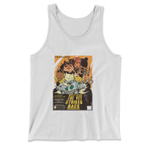 Cat Wars - The Vet Strikes Again Men/Unisex Tank in White color