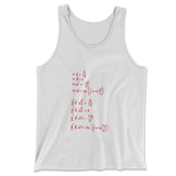 Physics Formula Men/Unisex Tank in White color
