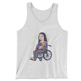 Monalisa Smoking Men/Unisex Tank in White color