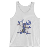 Quadcopter Robot Men/Unisex Tank in White color