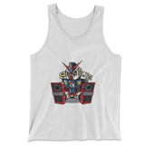 Sleepy Robot Men/Unisex Tank in White color