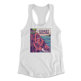 Coast Malone Womens Racerback Tank in White color