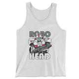 Robo Head Men/Unisex Tank in White color