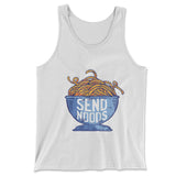 Send Noods Men/Unisex Tank in White color