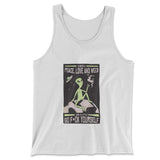 I Mostly Want Peace, Love And Weed Men/Unisex Tank in White color