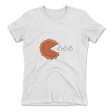 Pie Eating Cream Womens T-Shirt in White color