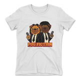 Pug Fiction Womens T-Shirt in White color