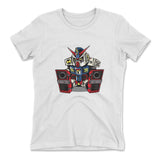 Sleepy Robot Womens T-Shirt in White color