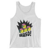 WASD Keyboard For Gamers Men/Unisex Tank in White color