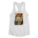 Cat Wars - The Vet Strikes Again Womens Racerback Tank in White color
