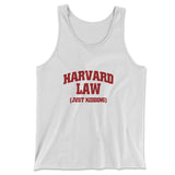 Harvard Law, Just Kidding Men/Unisex Tank in White color