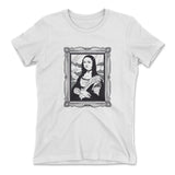 Gothic Monalisa Womens T-Shirt in White color