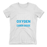 I Had An Extremely Busy Day Converting Oxygen To Carbon Dioxide Womens T-Shirt in White color
