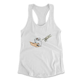Creation Of Adam - Toilet Paper Womens Racerback Tank in White color