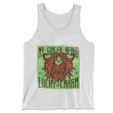 My Ginger Beard Is My Lucky Charm Men/Unisex Tank in White color
