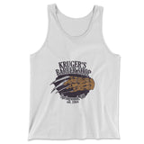 Krugers Barbershop Men/Unisex Tank in White color